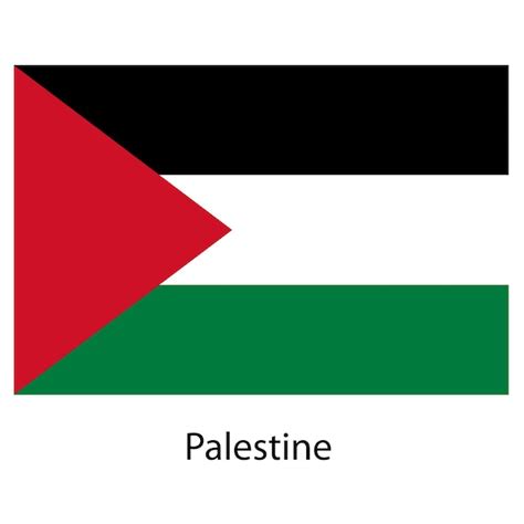 Premium Vector Flag Of The Country Palestine Vector Illustration