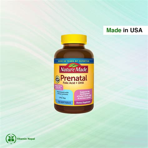 Nature Made Prenatal Multi Dha 150 Softgels Vitamin Nepal