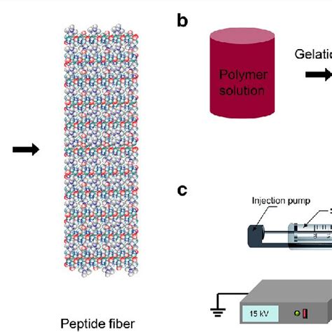 Schematic diagram of nanofiber fabrication techniques. a Self-assembly.... | Download Scientific ...