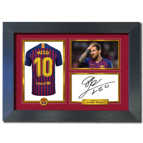 Lionel Messi Signed Autograph Photo Reproduction Prints A4 790 Ebay