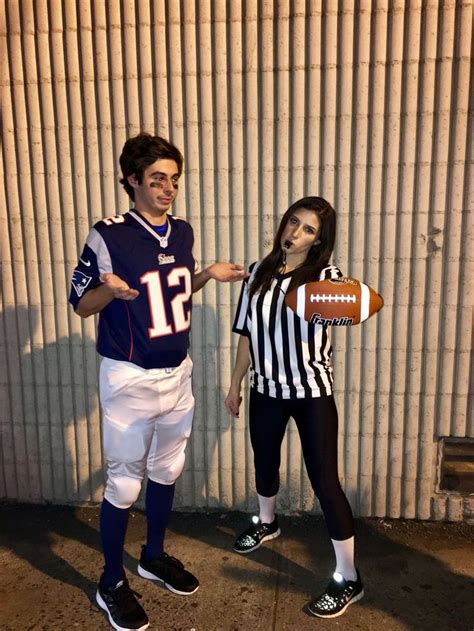 Deflate gate costume! Tom Brady and referee | Tom brady halloween ...