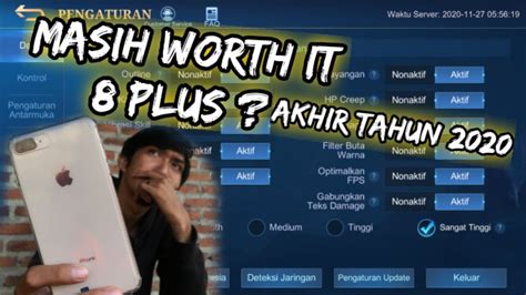 IPhone 8 Plus Test Mobile Legends Grafik Tinggi Rata Kanan YouTube