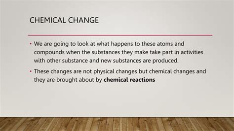 Chemical Reactionfor Year 7 Chemistry Pptx