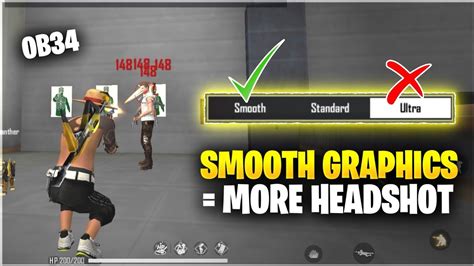 Smooth Graphics More Headshots Ii Free Fire Best Headshot Settings