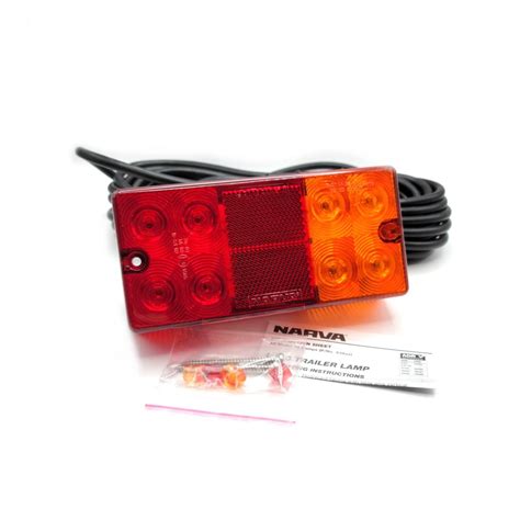 Narva Led Tail Lights Stop Tail Indicator Licence 9m Of Cable Pair