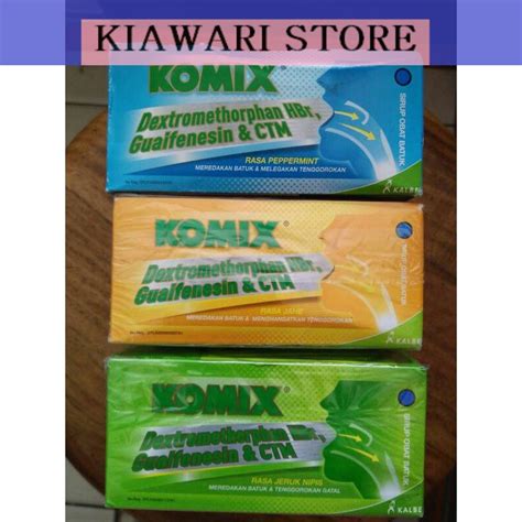 Jual Komix Batuk 1 Box Isi 30 Sachet Rasa Peppermint Jeruk Nipis