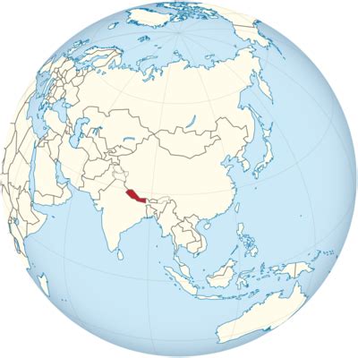 Nepal Location On World Map United States Map