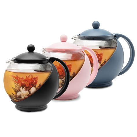 Primula Half Moon Teapot With Removable Infuser Glass Tea Maker