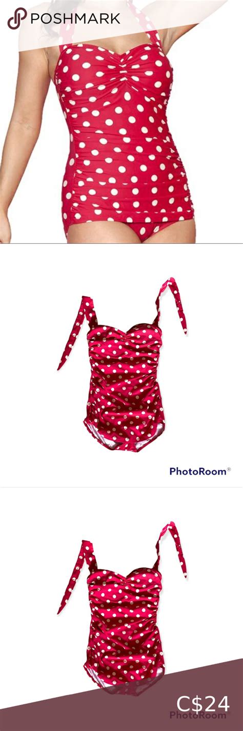 Esther Williams Classic Red Polka Dot Bathing Suit Polka Dot Bathing