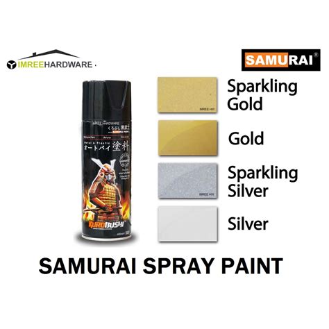 Samurai Spray Paint Metallic Sparkling Gold Sparkling Silver