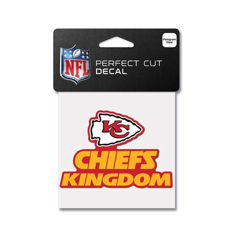 Kansas City Chiefs - 4"x4" Slogan Decal