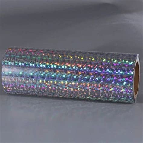 Silver Metalized Holographic Film Packaging Type Roll Thickness