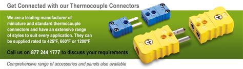 K Type Thermocouple Connectors Miniature And Standard Thermocouple