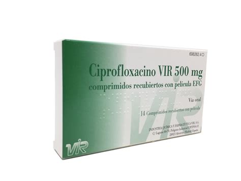 Picor En Los Testículos Prospecto Ciprofloxacino Vir Pharma 750 Mg Comprimidos Recubiertos Con