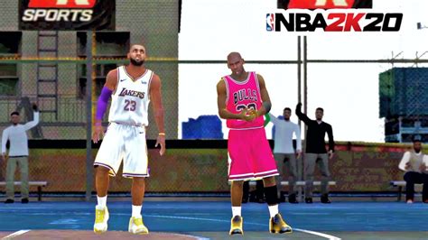 NBA 2K20 Mobile Blacktop 1V1 Using Michael Jordan VS LeBron James