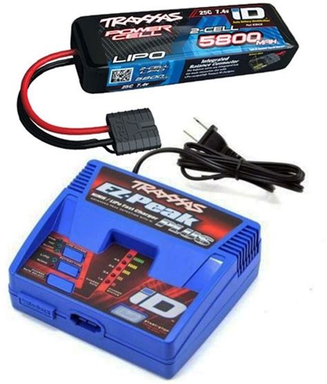 Traxxas Ez Peak Plus Charger 5800mah 2s Lipo Combo