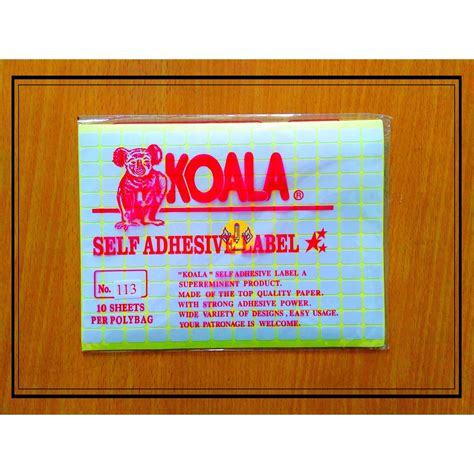 Jual Label Harga Perekat Koala No 113 Self Adhesive Label Shopee