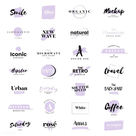 Collection Of Logos And Branding Vector Free Image By