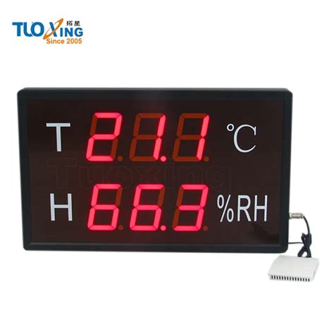 Large Led Display Temperature And Humidity Transmitter Huato Atelier