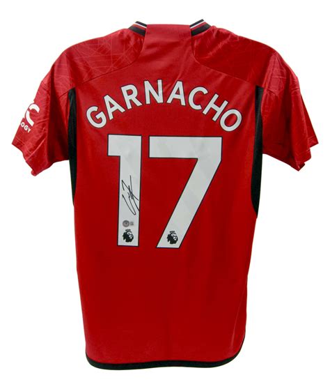 Alejandro Garnacho Signed Manchester United Jersey Beckett Pristine