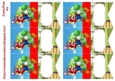 Mario Bros Kit Festa Grátis Para Imprimir Inspire Sua Festa ® Mario