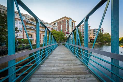 Bridge Over The Reedy River In Downtown Greenville South Carolina