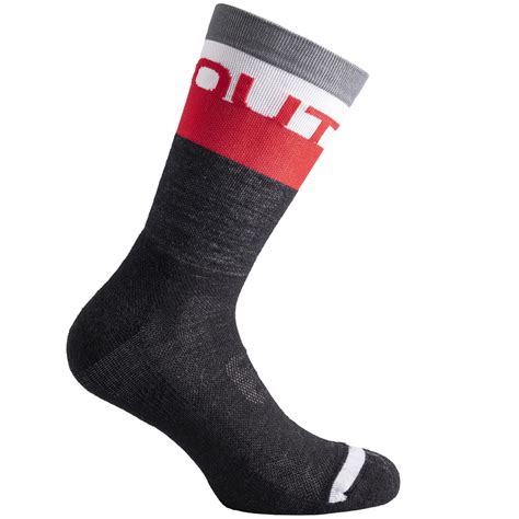 Dotout Ergo Winter Socks Black Red All4cycling