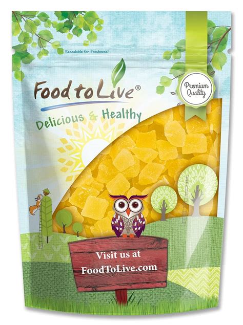 Dried Diced Pineapple 2 Pounds Vegan Sweetened Unsulfured Bulk