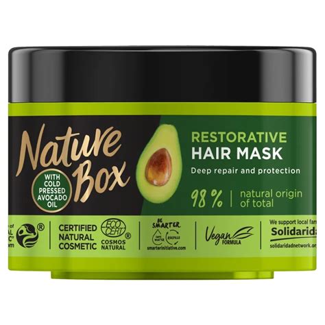 Nature Box Avocado Oil Intensywnie Regenerująca Maska Do Włosów Z Olejem Z Awokado 200 Ml