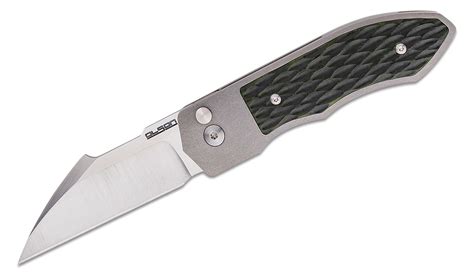 Rod Olson Custom Sunda Button Lock Front Flipper Knife Rwl