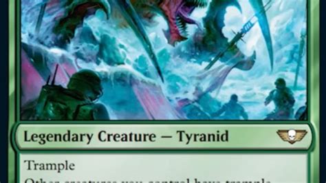 The Mtg Warhammer 40k Tyranids Deck Looks Strong And Hungry