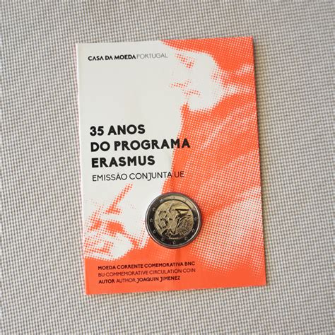 2022 PT 35 Years Of The Erasmus Programme Coin Card Euro