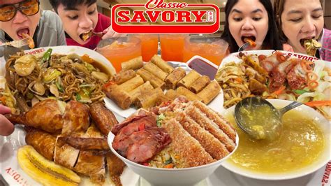 Classic Savory Sa Sm Mukbang Classic Chicken Lumping Shanghai Pancit Canton Bihon Guisado