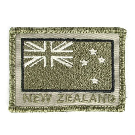 Nz Flag Subdued Embroidered Patch Army And Outdoors