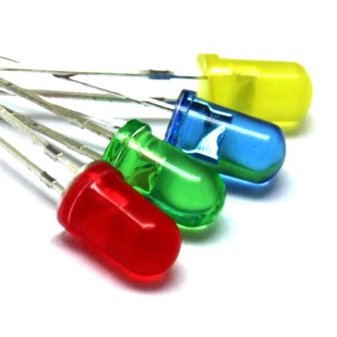 Pcs Mm Led Diodes Red Yellow Blue Green Round Led Light Emitting