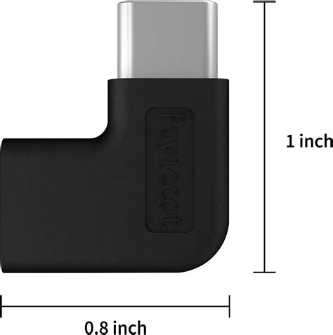 Poyiccot Usb C 90Â° Adapter 10gbps Type C Male To India Ubuy