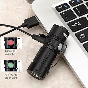 Alonefire X Mini Led Flashlight Usb Rechargeable Bright Small Torch