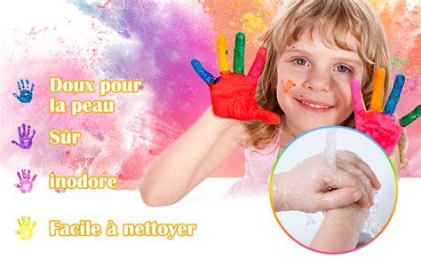 Couleurs Tampon Encreur Enfant Lavable Pour Papier Tampon De