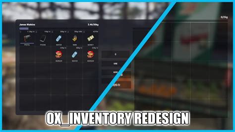 Paid Ox Inventory Redesign Fivem Script Youtube