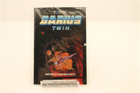 Snes Manual Darius Twin Ntsc Retro Gaming Fun