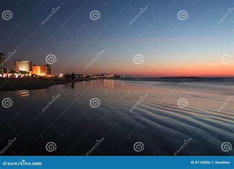 Tel Aviv beach sunset stock photo. Image of middle, ripple - 8110856