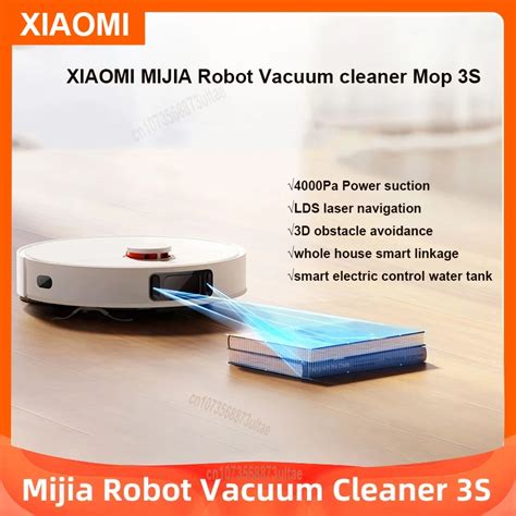 XIAOMI MIJIA Robot Vacuums Cleaner Mop 3S Sweeping Mop Home Cleaner