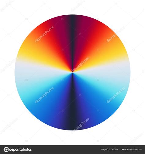 Color Wheel Palette Rgb Ryb Cymk System Color Harmony Vector Stock