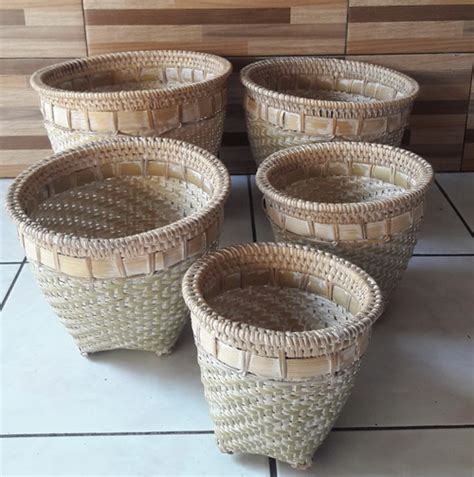 Rattan Dustbin Natural Dustbin Basket