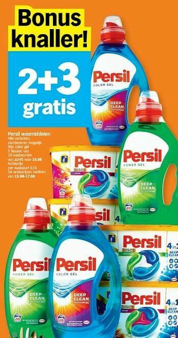 Persil Wasmiddelen Color Gel Promotie Bij Albert Heijn