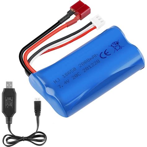 Bateria Recargable Li Ion 18650 2S 7 4V 2000mAh Con Cargador