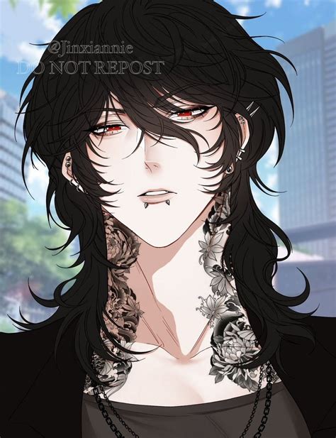 Long Hair Anime Boy Long Hair Handsome Anime Guys Black Hair Anime Guy