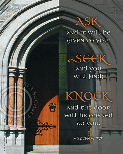 Ask Seek Knock Frameable Print Shine Living