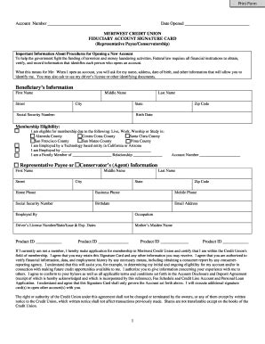 Fillable Online Fiduciary Signature Card 051612doc Fax Email Print