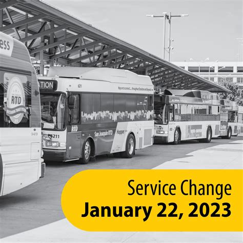 San Joaquin RTD On Twitter Save The Date On January 22 Service